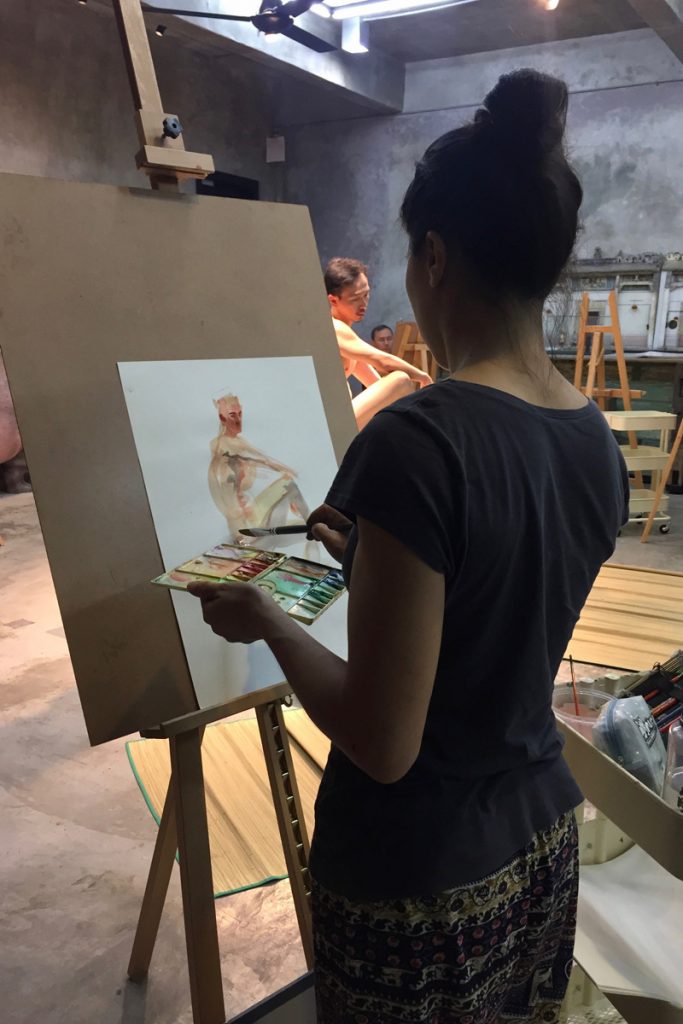 Artists require nude life drawing sessions to study anatomy and practise human movement drawings. It is especially useful to have a real life reference if they are attempting to depict a complex movement. 