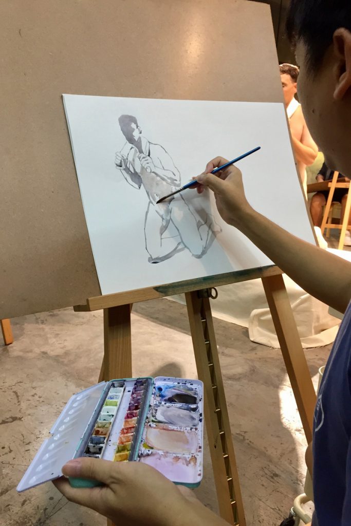 Artists require nude life drawing sessions to study anatomy and practise human movement drawings. It is especially useful to have a real life reference if they are attempting to depict a complex movement. 